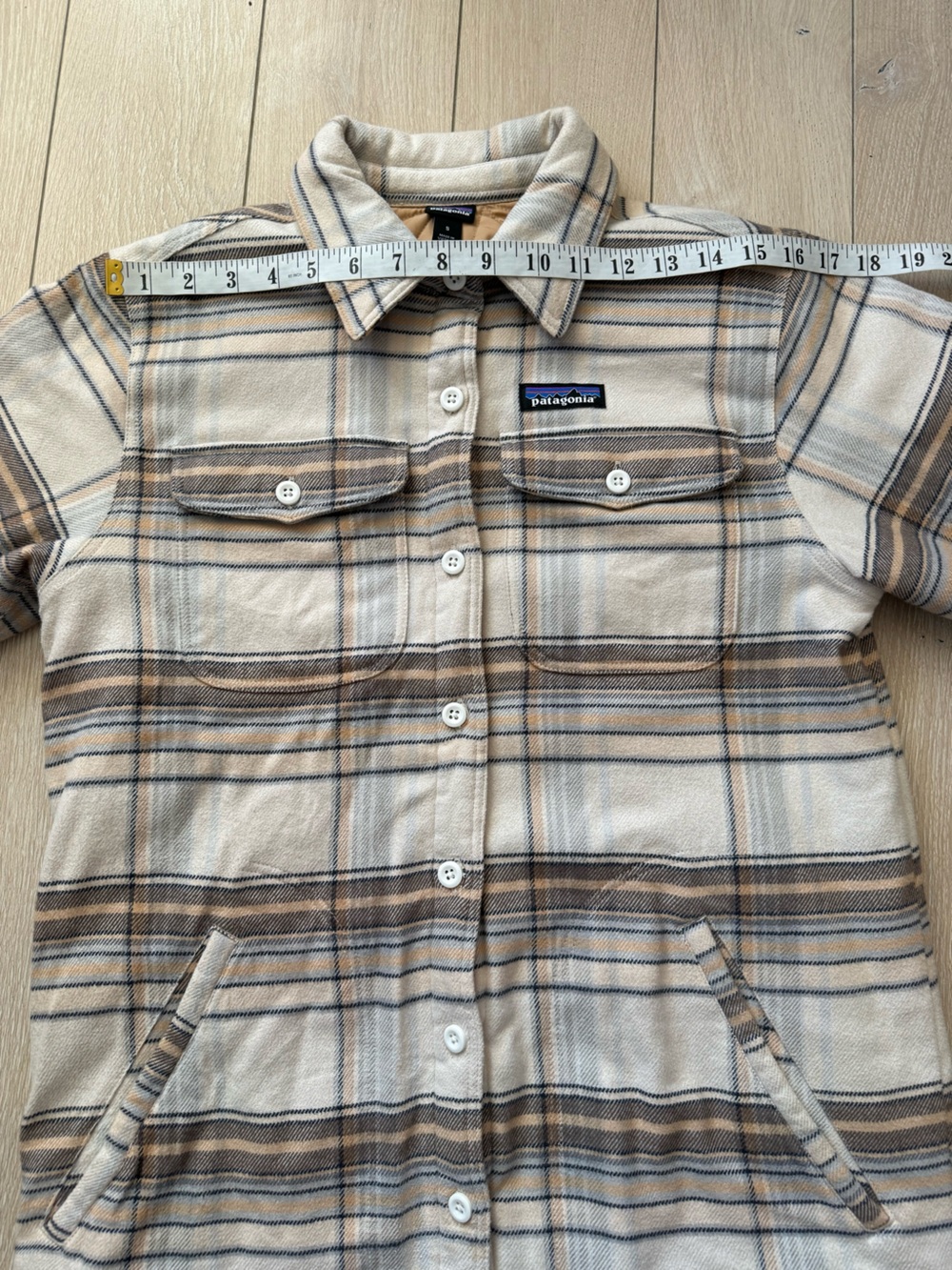 Patagonia Women’s Insulated Fjord Flannel Jacket Shacket (S) Organic Cotton EUC - Picture 12 of 14